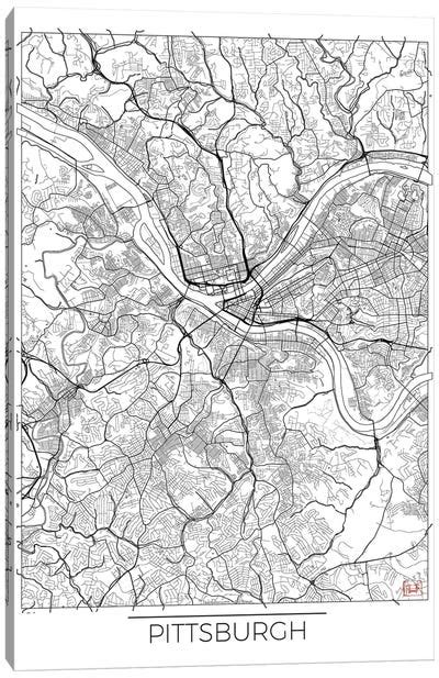Pittsburgh Maps Canvas Prints Icanvas
