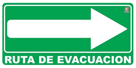 Señalamiento Ruta De Evacuación Derecha Educatodo