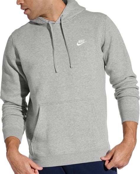 Nike Nike Mens Club Fleece Pullover Hoodie Dk Grey Heather 4xl