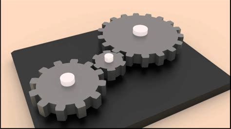 Simple Gear Train Animation Using Blender Youtube