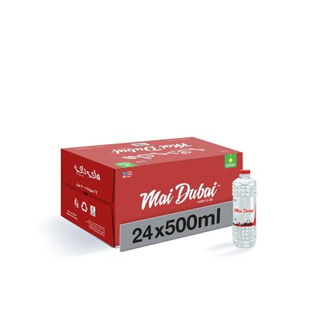 Buy Online Mai Dubai Water Bottle 500ml Box Of 24 Pieces In Uae