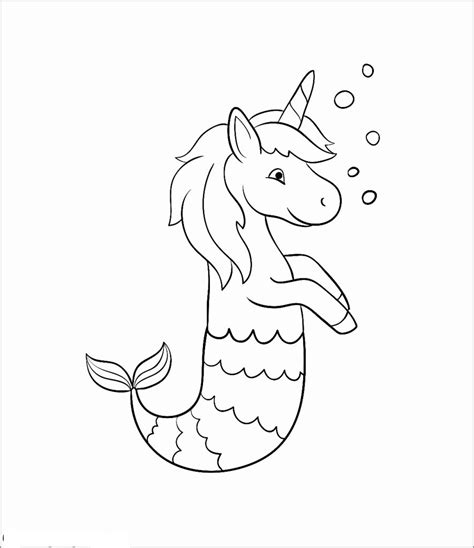 Mermaid Unicorn Coloring Pages Coloring Home