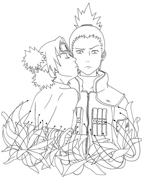 Shikamaru E Amigos Para Colorir Imprimir E Desenhar Colorir Me