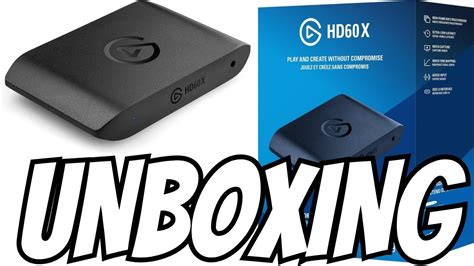 unboxing elgato hd60 x capture card youtube