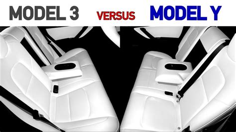 Tesla Model Y And Model 3 Rear Seats Comparison Youtube
