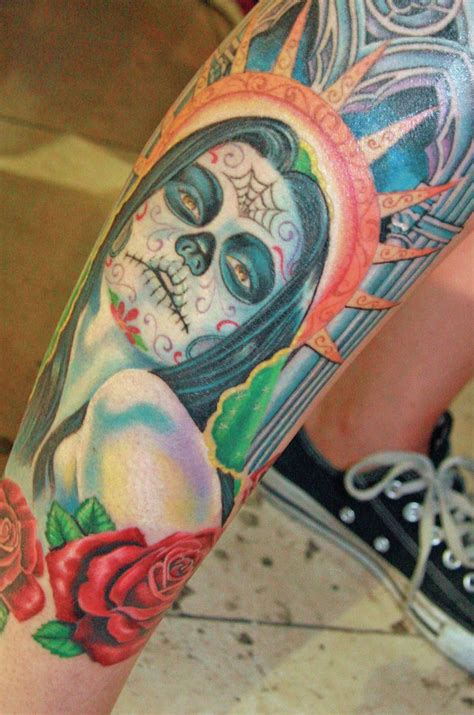 If you are looking for a piece of art which is an amalgamation of beauty and macabre, this. Mexico City Tattoo Convention Skull Tattoo.JPG | Fiesta de ...