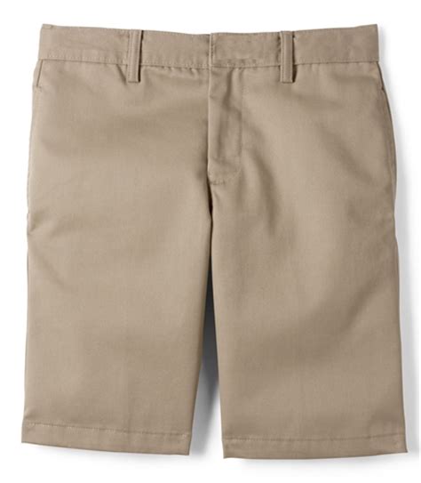 Wholesale Boys School Uniform Flat Front Shorts In Khaki