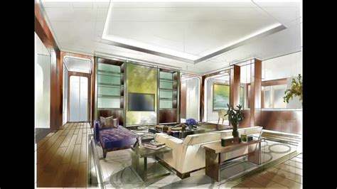 Interior design\r interior desing for modern living rooms. Interior design sketching with Procreate /Living room . - YouTube