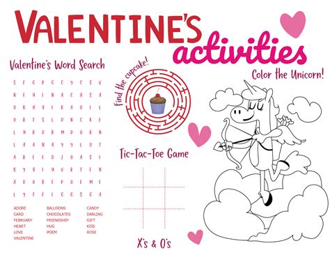 Valentine S Day Printable Activities