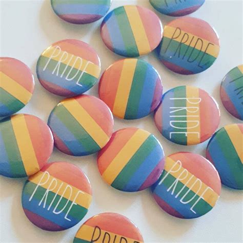 Gay Pride Pin Badges Gay Pride Flag Badges Rainbow Flag Etsy
