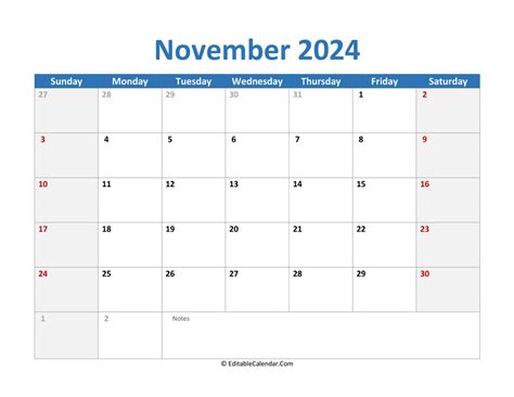 2024 Calendar Word Minimal Muse