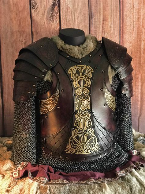The Gunnar Scaled Sca Larp Leather Body Armour