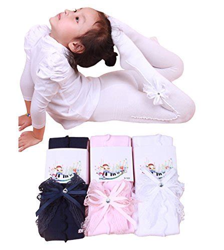 Abalaco 3 Pairs Girls Cotton Princess Ballet Dancer Pantyhose Legging