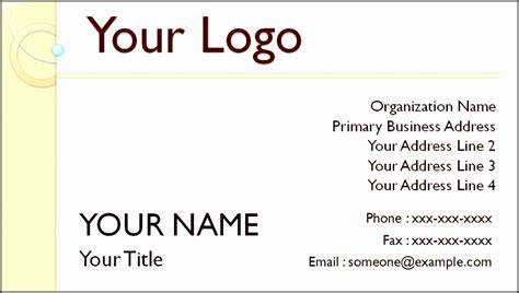 Create your own business card in seconds using beautiful and professional design templates. 7 Microsoft Business Card Templates Free ...