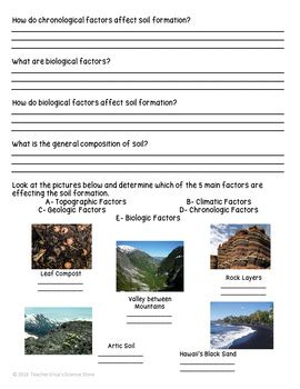 Fertilisers may be needed to supplement pumice. Soil Formation Web-Quest Reading Activity by Teacher Erica's Science Store