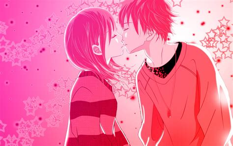 64 anime kiss cheek animetedot