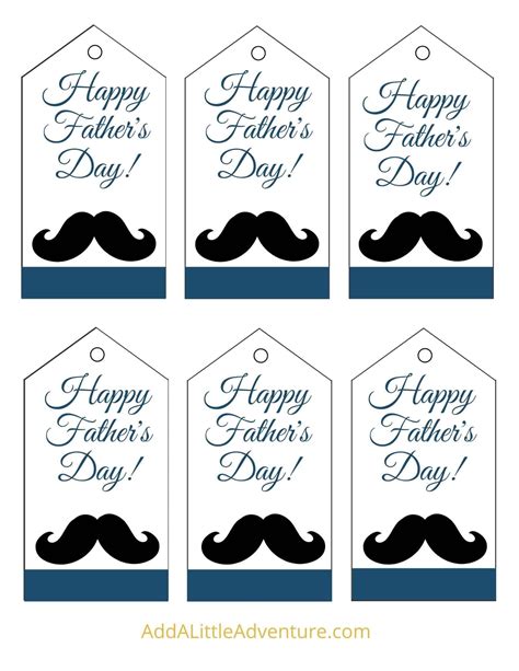 Fathers Day T Tags Free Printables Add A Little Adventure