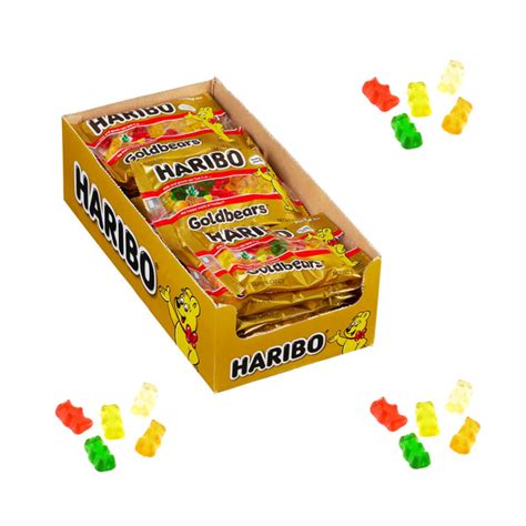 Haribo Gummi Pocket Size Candy Gold Bears 2 Ounce 24 Count