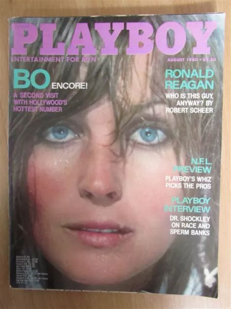 August Vintage Playboy Magazine Complete With Centrefold Bo Derek