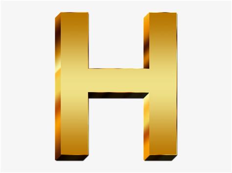 Letter H Png Letra H Dourada Png 640x640 Png Download Pngkit