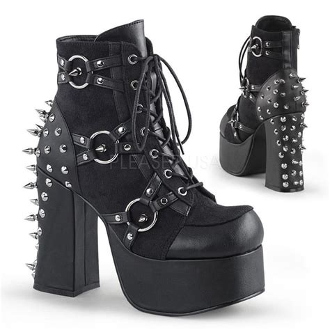 Demonia Shoes Goth Shoes Gothic Shoes Studded Ankle Boots