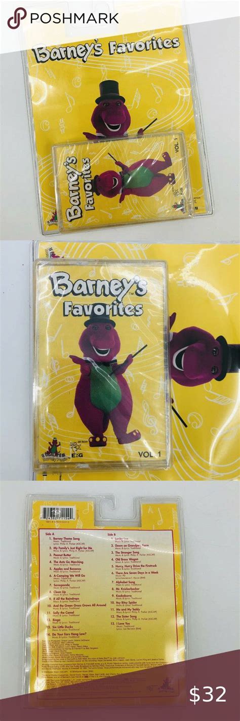 1993 Barneys Favorites Vol 1 Cassette Tape Rare Kids New Sealed