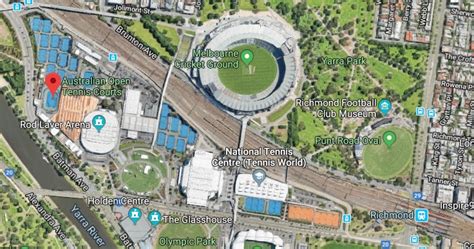 Opening hours for tennis courts in washington, dc. Australian Open Tennis Courts, Batman Avenue, Melbourne ...