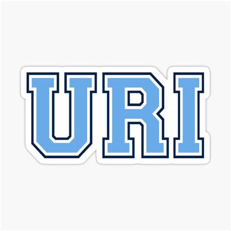 Uri College Font Sticker For Sale By Scollegestuff Redbubble