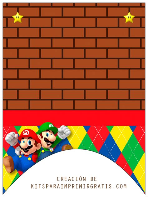 Tarjetas De Mario Bros Cumpleanos Kits Para Imprimir Gratis Sexiz Pix