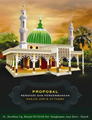 Contoh Proposal Renovasi Masjid Ke Bupati - Berbagi Contoh Proposal