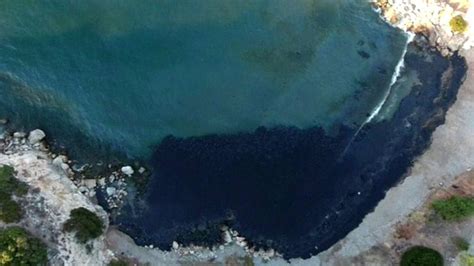 Greek Oil Spill Threatens Popular Athens Beaches Bbc News