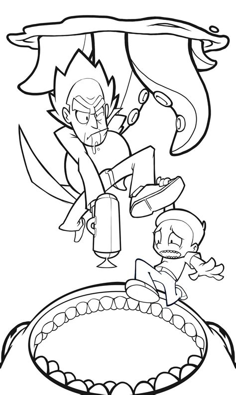 Rick And Morty Coloring Pages at GetColorings.com | Free printable