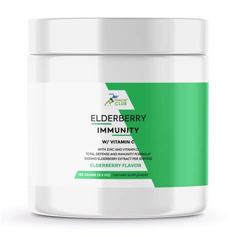 Elderberry Immune Support Dietary Supplement With Vitamin C Zinc And Vi