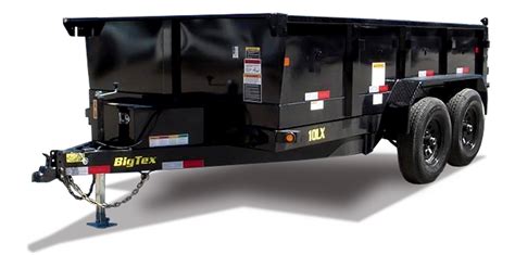 Big Tex Trailers 10lx Pro Series Tandem Axle Extra Wide Dump Trailer