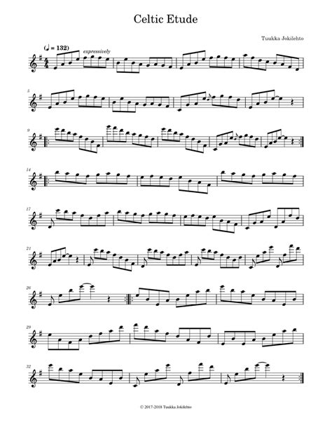 Celtic Etude Flute Solo Sheet Music For Flute Download Free In Pdf