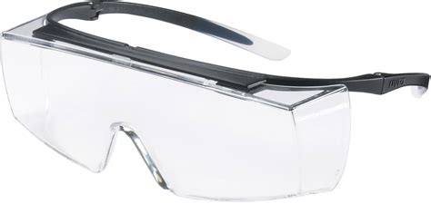 uvex super f otg 9169585 safety glasses uv protection black white din en 166