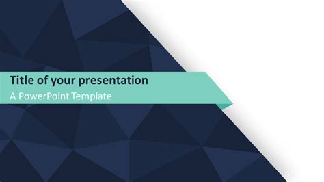 Abstract Triangle Pattern Powerpoint Template