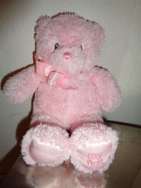Bear Pink Baby Girl Gund My First Teddy 021028 Small 10 Soft Plush