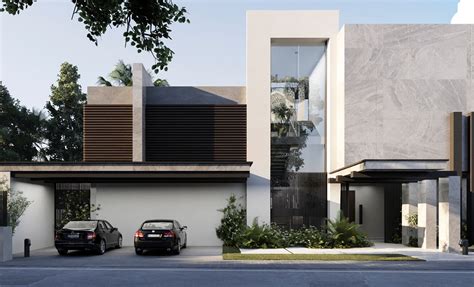 Modern Villa Exterior Design Entrance Façade On Behance