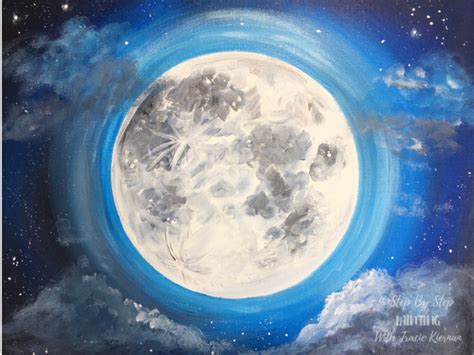 Moon Abstract Painting By Our Originals Reproduction