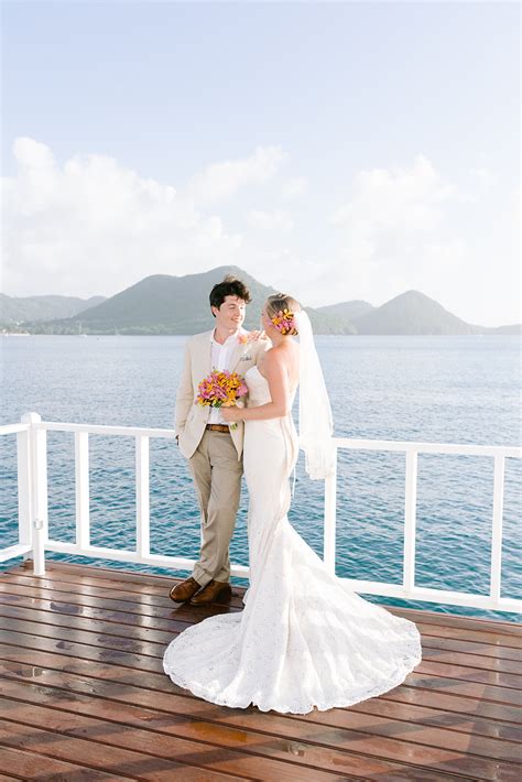 Located in one of the most beautiful and exotic bays in the world, marigot beach club & dive resort in st. A Tropical Beach Wedding in St. Lucia - The Destination ...