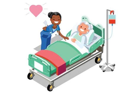Nurse And Patient Talking Illustrations Royalty Free