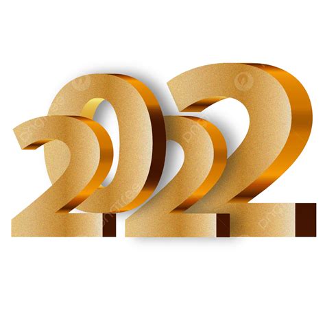 황금 그라디언트 디자인 2022 2022 디지털 폰트 Png 일러스트 및 벡터 에 대한 무료 다운로드 Pngtree 8810