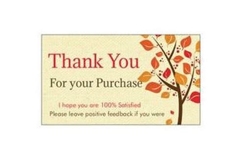 100 Professional Thank You Cards Ebay Poshmark Ebay Seller Feedback