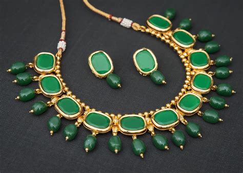 Green Emerald Necklace Sets Elegant Elements 2817364