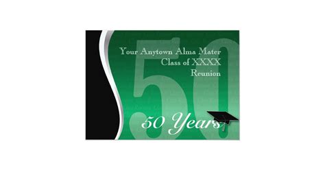 Customizable 50 Year Class Reunion Invitation