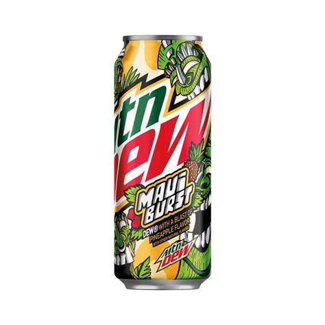 Mountain Dew Maui Burst Soda 16 Oz Can