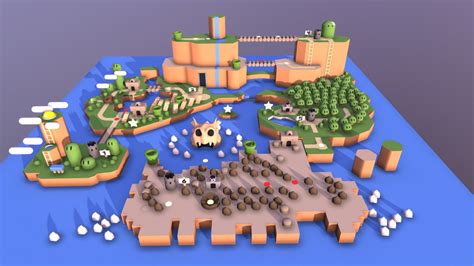 Super Mario D World Map