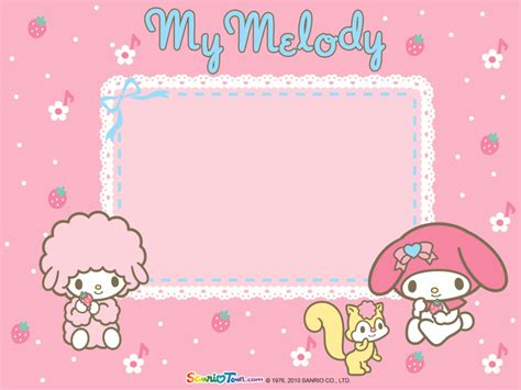 Latest On The Top My Melody Pink Frame 367772 Hd Wallpaper