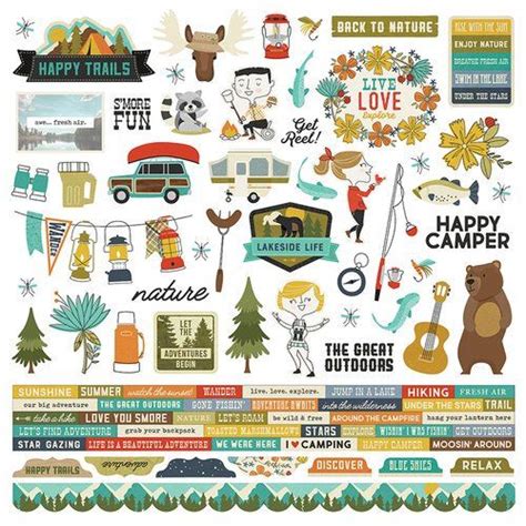 Simple Stories Happy Trails Combo Stickers Happy Trails Simple